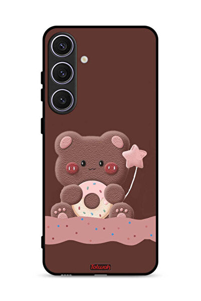 Tolwak غطاء حماية بتصميم دب دونات من سامسونج جالكسي S25