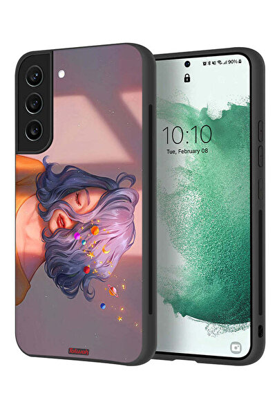 Tolwak غطاء حماية لهاتف سامسونج جالاكسي S21 بلس 5G برسومات فتاة وفضاء