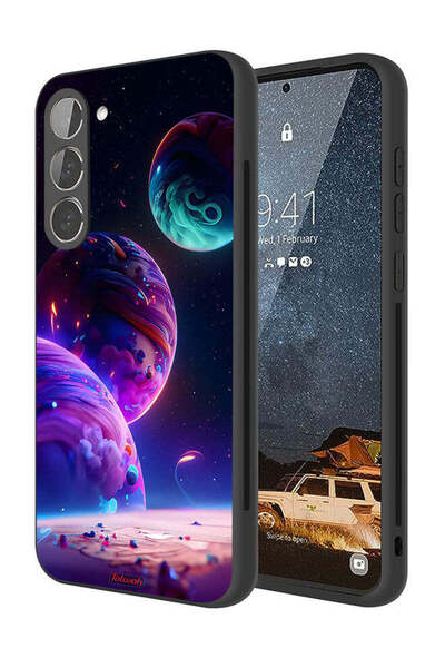 Tolwak غطاء حماية لهاتف سامسونج جالاكسي S23 بلس 5G بنقشة كوكبية