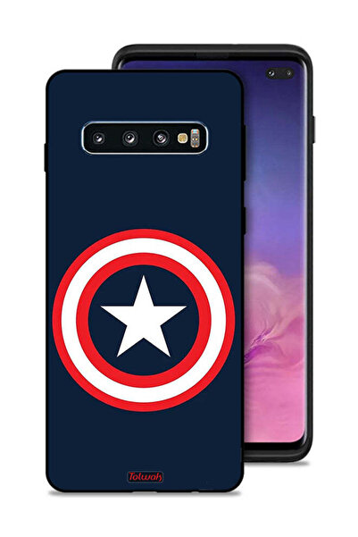 Tolwak Samsung Galaxy S10 Plus Protective Case Cover Captain America