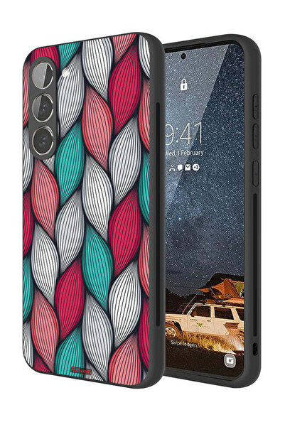 Tolwak غطاء حماية لهاتف سامسونج جالاكسي S23 بلس 5G بنقشة ريشة