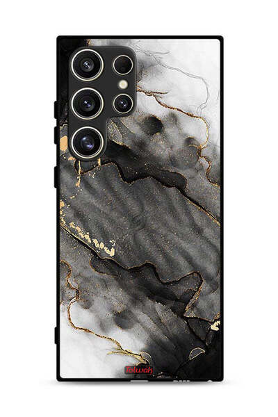 Tolwak غطاء حماية لهاتف سامسونج جالاكسي S24 ألترا 5G، رخامي لامع