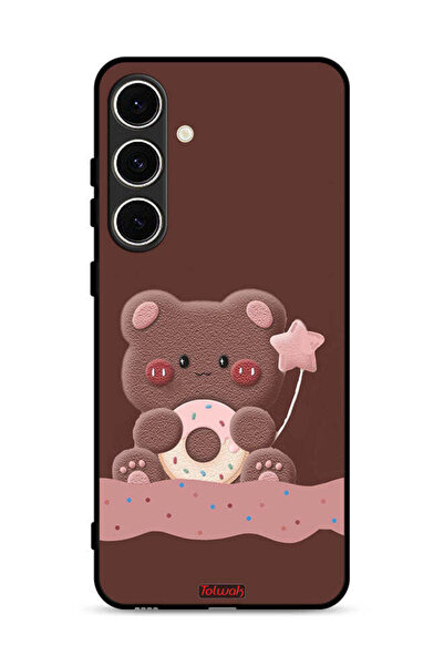 Tolwak Samsung Galaxy M56 5G Protective Case Cover Donut Bear