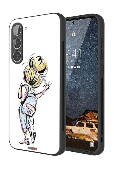 Tolwak غطاء حماية لهاتف سامسونج جالاكسي S23 5G، رسم فتاة العودة إلى المدرسة