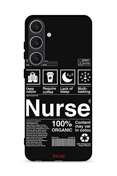 Tolwak غطاء حماية لهاتف سامسونج جالاكسي S25 - ملصق ممرضة