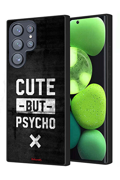 Tolwak Samsung Galaxy S22 Ultra 5G Protective Case Cover Cute But Psycho