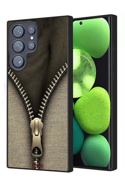 Tolwak غطاء حماية بنمط سحاب لهاتف Samsung Galaxy S23 Ultra 5G