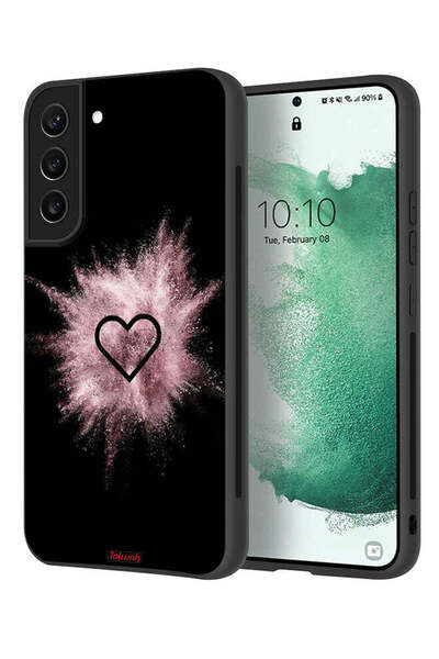 Tolwak غطاء حماية لهاتف سامسونج جالاكسي S21 بلس 5G بتصميم قلب لامع