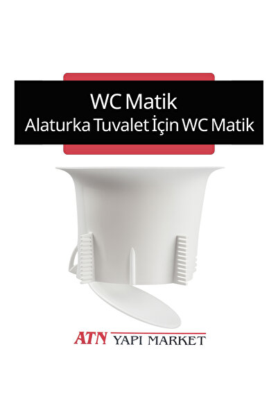 LÜXPAR Alaturka Tuvalet İçin WC Matik Kabı – Yer Tipi Tuvalet Haznesi – WC Ap...