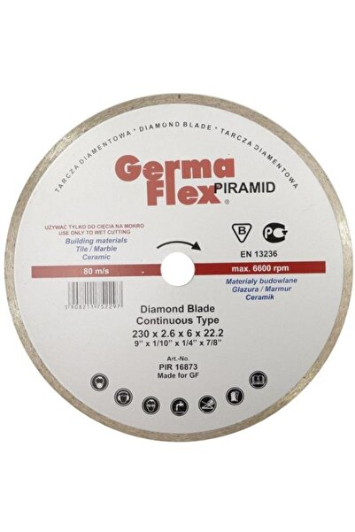 GERMA FLEX Disc diamantat, ceramică, tăiere umedă, 125 mm/22,2 mm