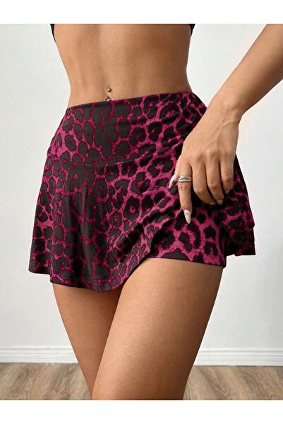 vawensea Kadın Mikro Dalgıç Kumaş Kısa Şort Etek