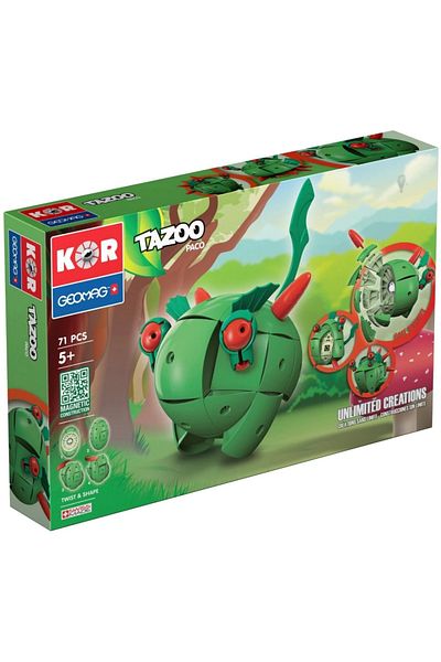 GEOMAG Tazoo Paco – Magnetic Construction Set – 71 Pieces