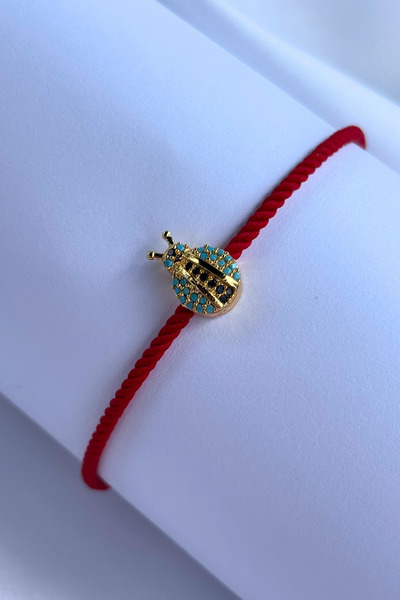 Begondio Uğur Böceği El Yapımı Tasarım Kadın Bileklik