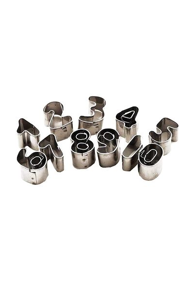 BV Set of 9 cookie cutters, Numbers, 4 cm, 378COF