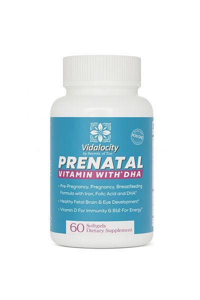 secrets of tea Prenatal Vitamin + DHA (60 Day Supply)