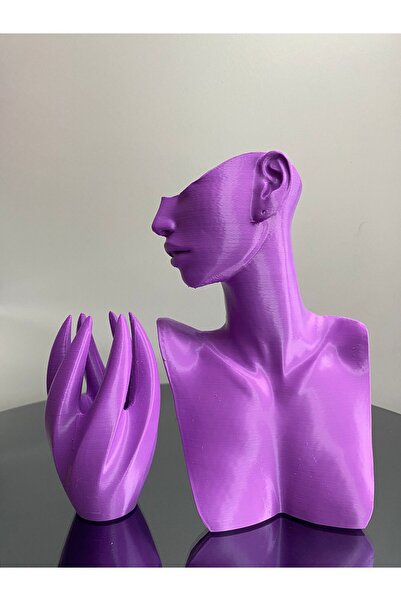 Goplast Premium Bijuterii decorative de culoare violet Manichin și mână Set d...