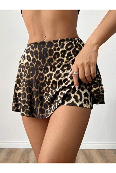 vawensea Kadın Mikro Dalgıç Kumaş Kısa Şort Etek