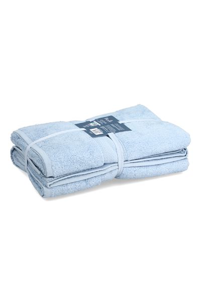 REVE 2-Piece Reyna Bath Towel Set Light Blue 70 x 140cm