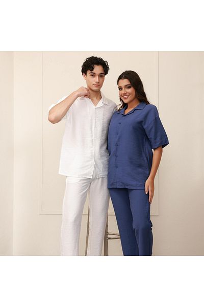 ALANAQA Summer oversized shirt set