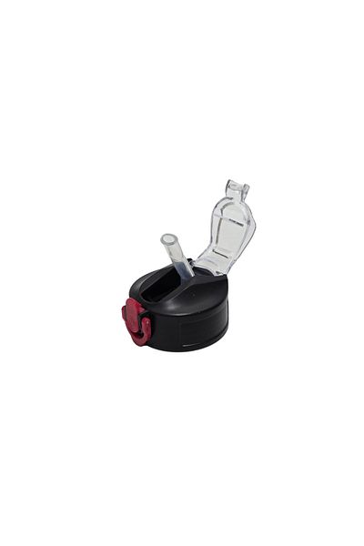 Hasyılmaz Automatic Straw Water Bottle Replacement Cap 57mm Black-Red
