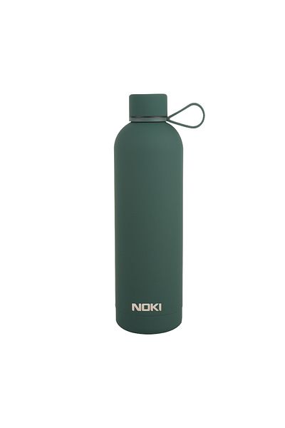 Noki Dark Green Steel Flask Screw Cap Soft Touch / 730 ml