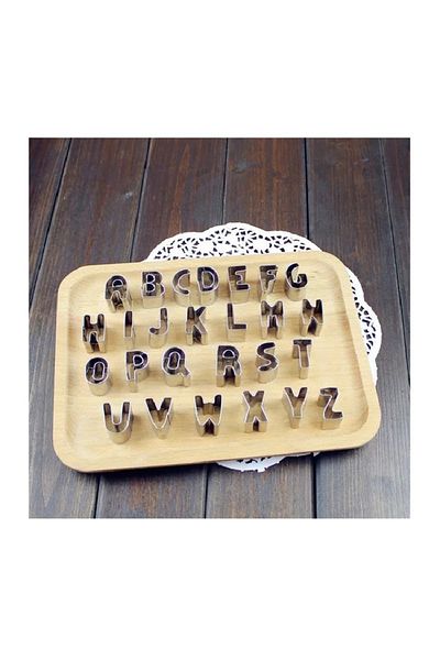 BV Set of 26 cookie cutters, Letters, Alphabet, 3 cm, 379COF