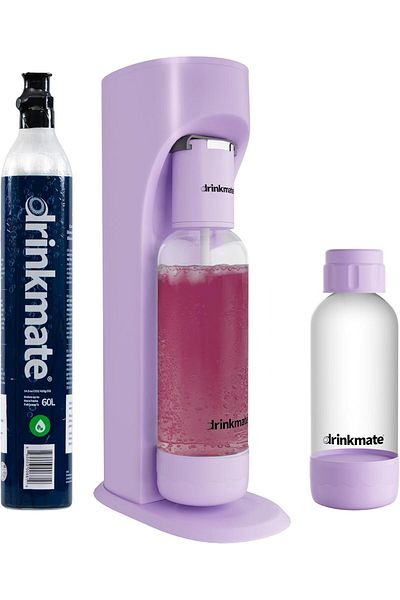 Drinkmate Omnifizz Sparkling Water And Soda Maker, Special Bundle - Includes 60l Co2 Cylinder, Two C