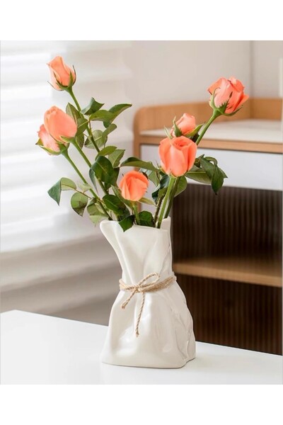 MAGGHOME0 15cm İskandinav Tarzı Dekoratif Bohem Vazo (Çiçek Dahil Değildir)