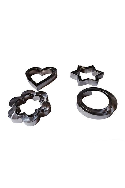 BV Set of 12 cookie cutters, Cookie cutters, Gingerbread, 5.5 cm, 307COF