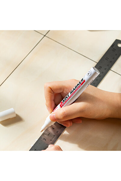 Deli EU500-WH Paint Marker, 2mm Tip, White, 12pcs – ideal for artistic surface designs