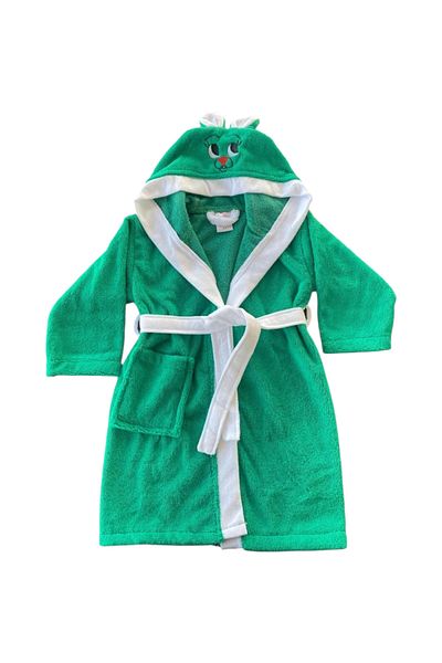 Star Fashion Halat pentru copii 100% bumbac, 5-6 ani, cocolino, pentru baie/piscina, cu gluga si urechi amuzante