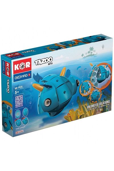 GEOMAG Tazoo Beto – Magnetic Construction Set – 68 Pieces