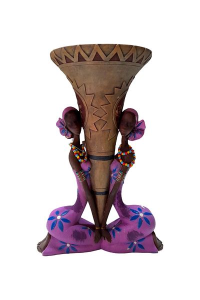 BV Decorative statuette, African Vase, 30 cm, LP006
