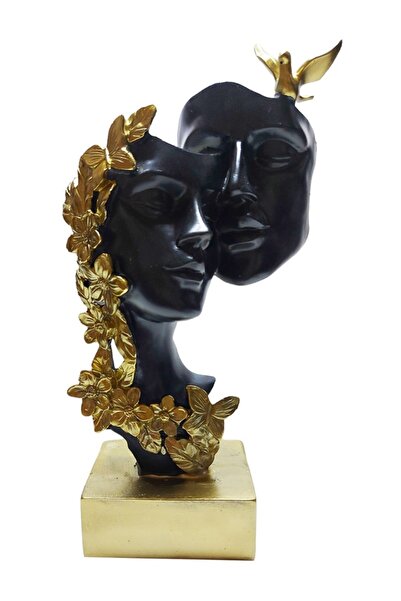 BV Statuetă decorativă, Îndrăgostiți, Negru, 26 cm, DO22067