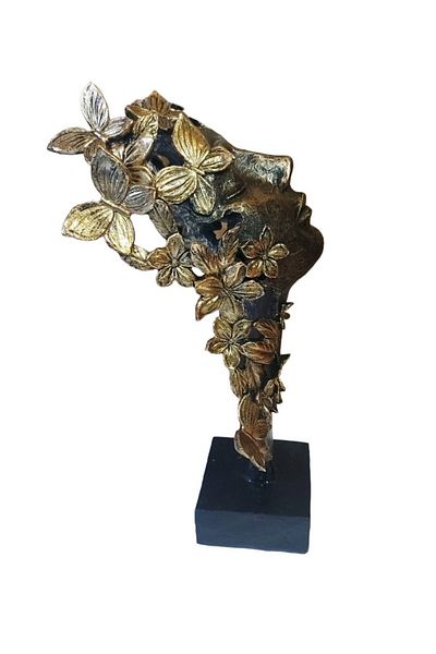 BV Decorative Statuette Mask, Woman Butterfly, 32 cm, 038SX
