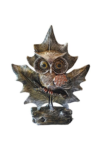 BV Statuetă decorativă, Bufniță, Aurie, 25 cm, GA29141