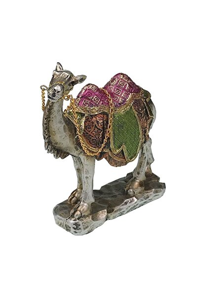 BV Ornament decorativ în formă de cămilă, verde, 16 cm, 1117H