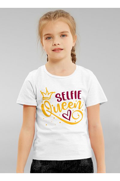 LAUREN SMITH Kids Girls Short Sleeved Tee with Cute Print 100 percent Cotton