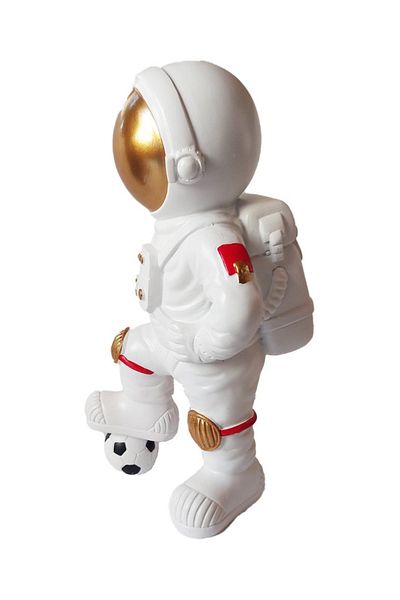 BV Decorative statuette, Astronaut footballer, 26 cm, BJ1737D