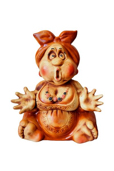 BV Decorative statuette, Baba, Orange, 33 cm, DVSG2013
