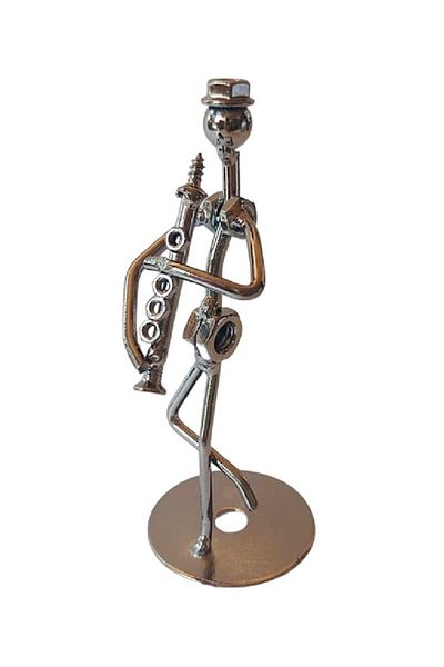 BV Decorative ornament, Metal Musician, Nergu, 13 cm, 356XD-1
