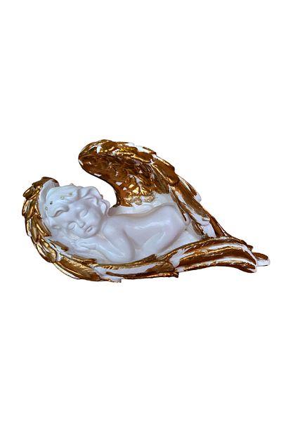 BV Decorative statuette, Angel, Gold, 30 cm, DVAN0005-3G