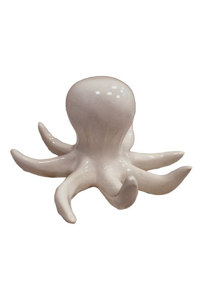 BV Decorative statuette, Octopus, White, 12 cm, DV027CA