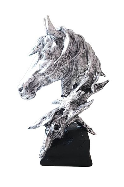 BV Statuetă decorativă, Cal, Argint, 41 cm, BL551L