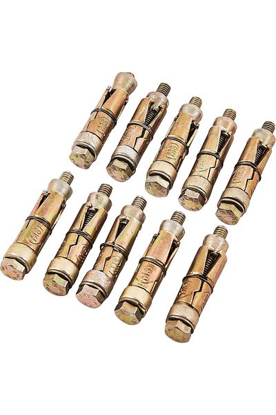 Amtech S5910 10 Piece M6 x 50mm Expansion Bolts