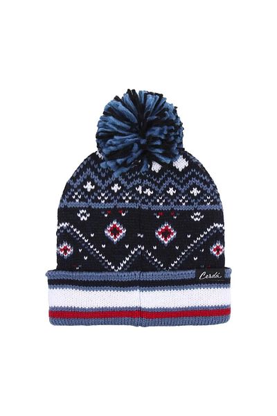 Marvel Căciulă Captain America cu Pompon – Alb / Albastru