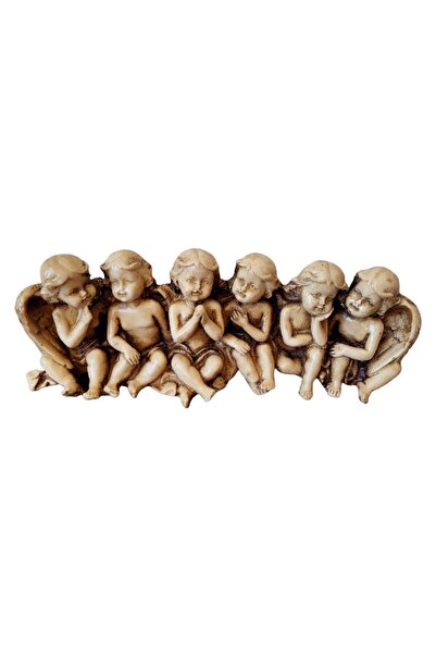 BV Statuetă decorativă, Îngeri, Alb, 22 cm, DVUG04