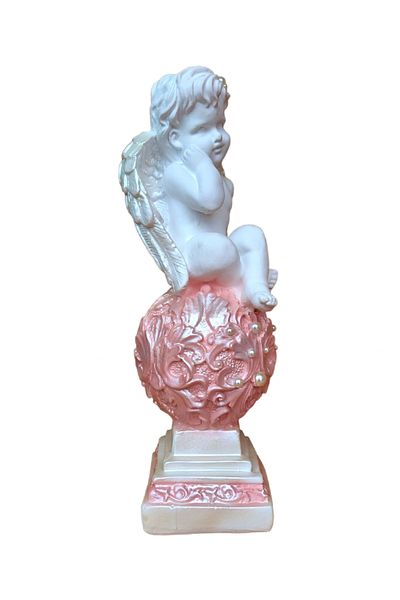 BV Decorative statuette, Angel, Pink, 36 cm, DVAN0016-2G