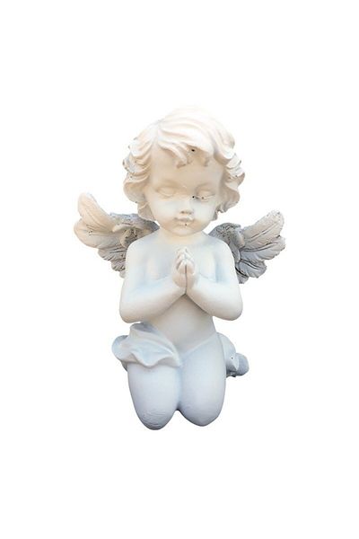 BV Statuette, representing an angel in prayer, kneeling, 15 cm, 1234G