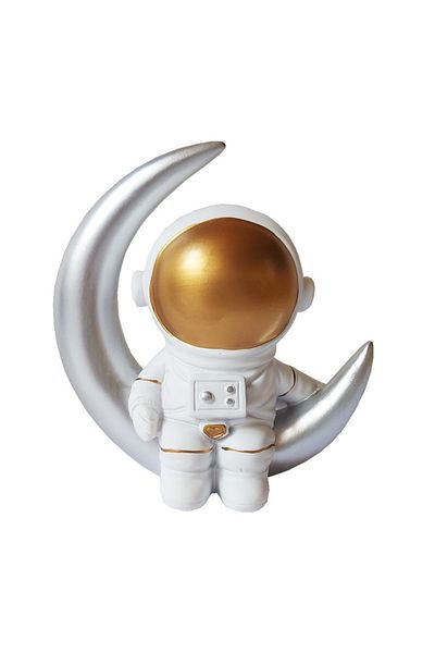 BV Statuetă decorativă, Astronaută pe Lună, 6 cm, DY2138-8B